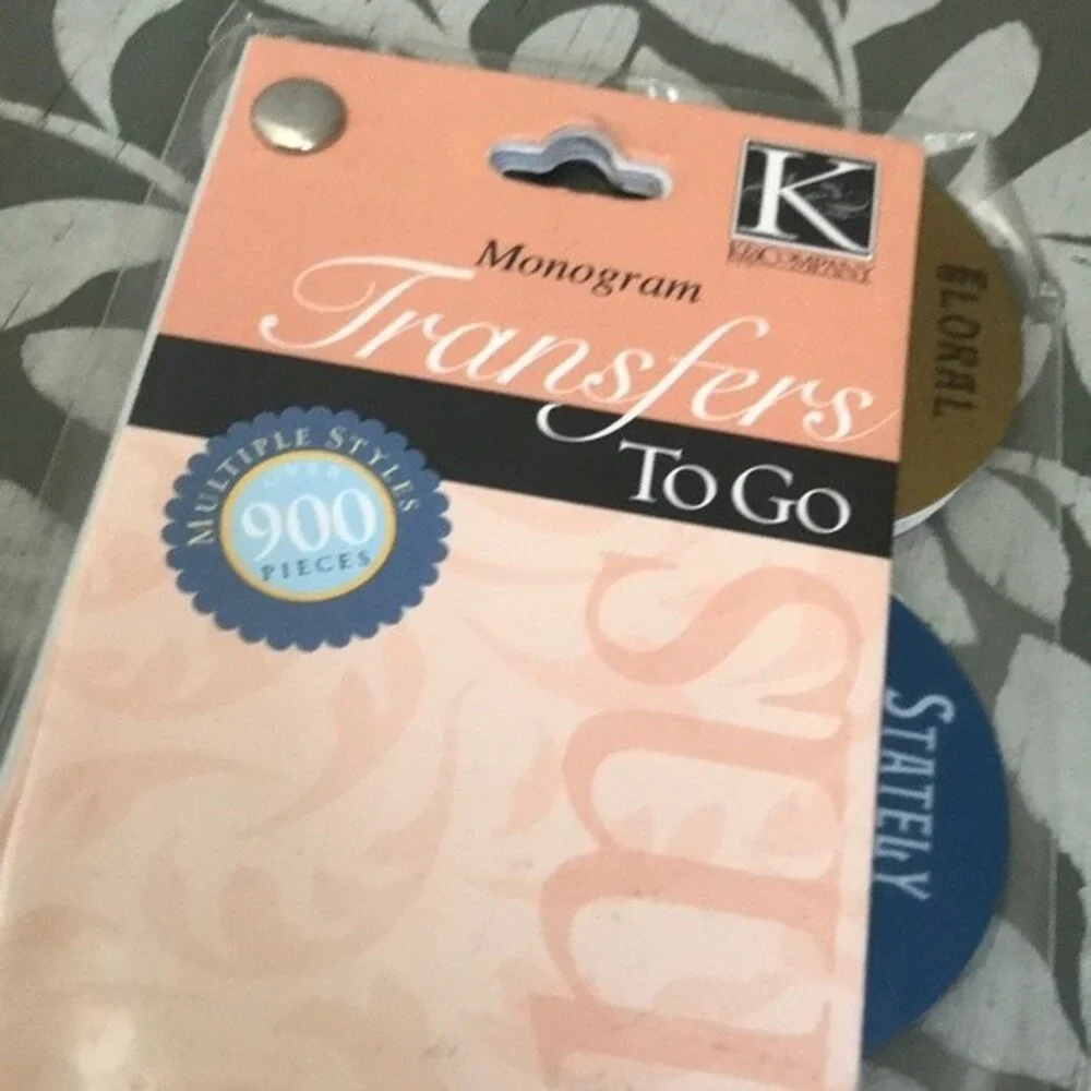Rub On Transfers To Go Monograms K&Company